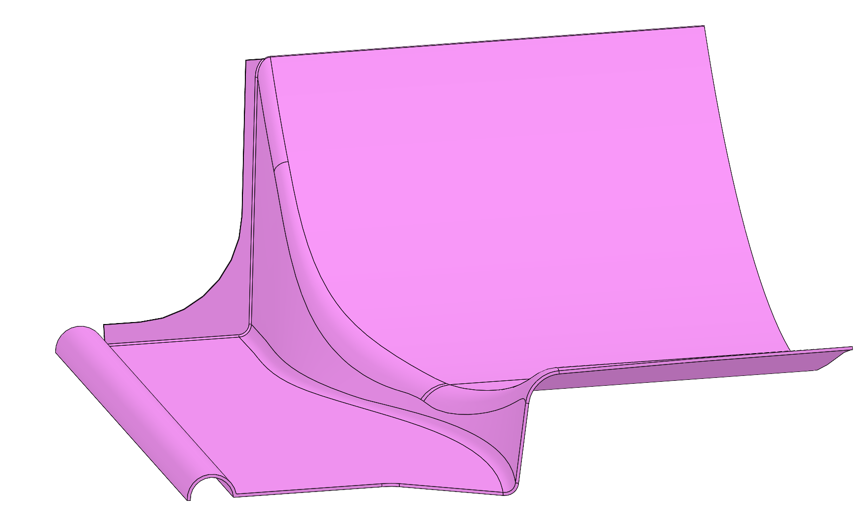 Final seal CAD. My contribution was the seal along the team’s side diffuser.